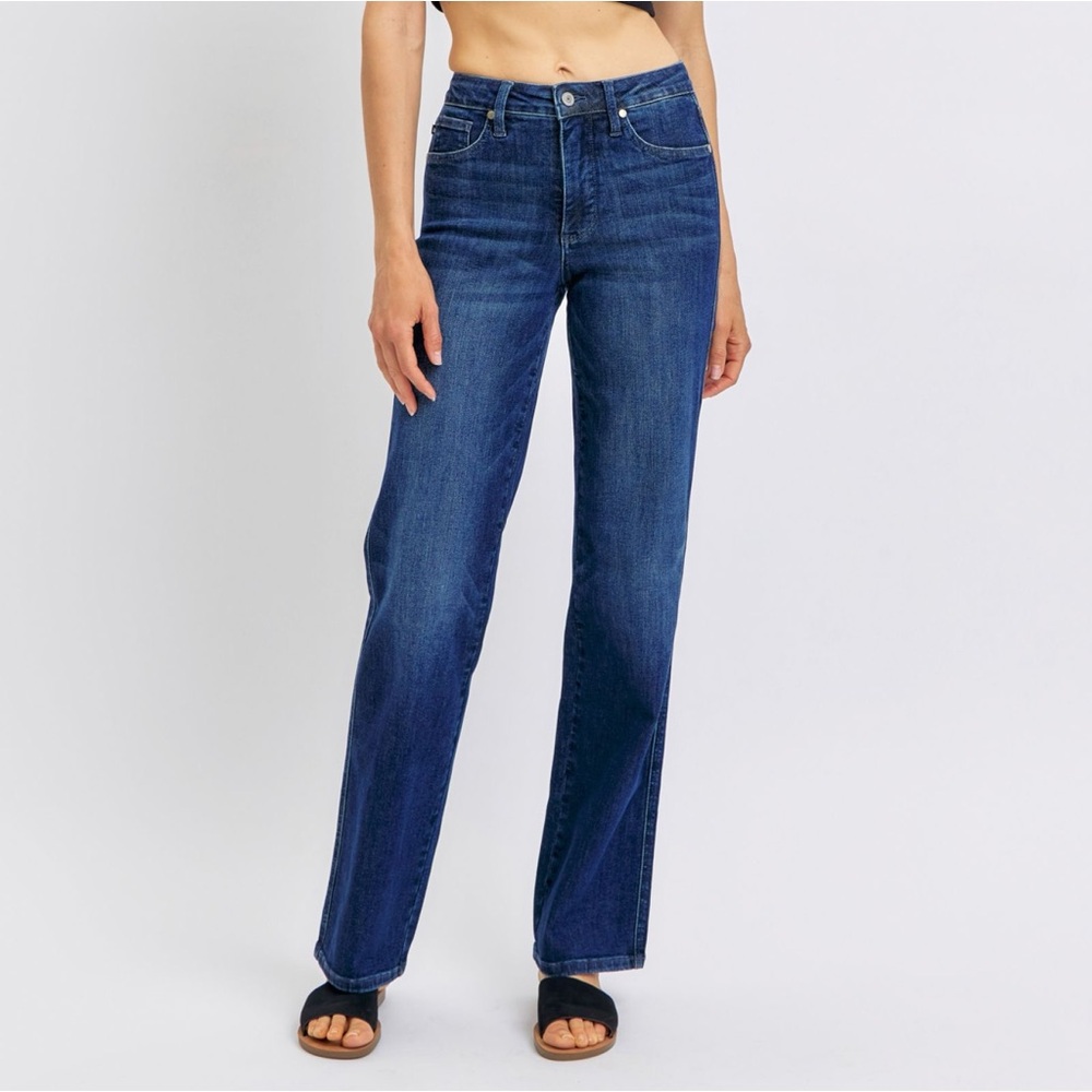 Judy Blue Full Size Tummy Control Straight Jeans Plus Size